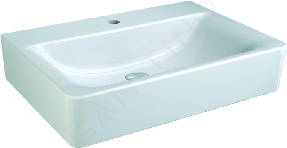 Ideal Standard Connect - Lavabo Cube, 650x460x175 mm, 1 ouverture pour mitigeur, blanc E810601