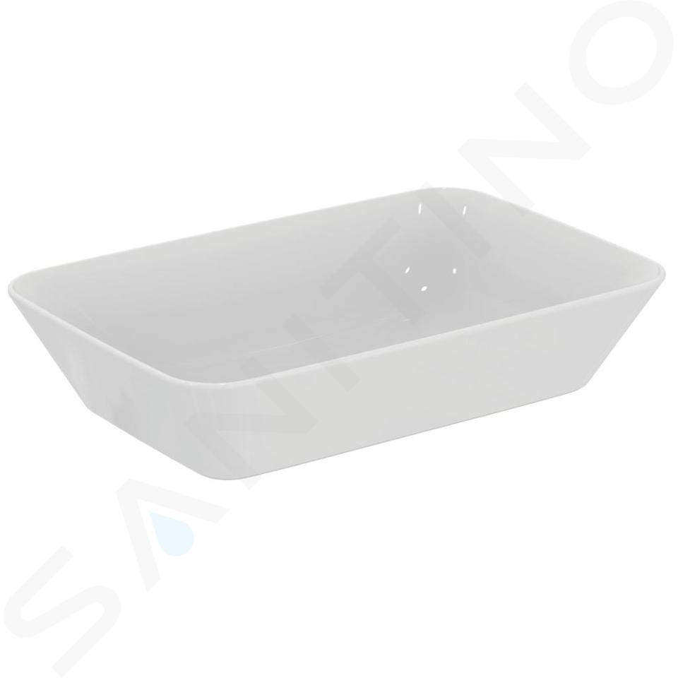 Ideal Standard Connect Air - Lavabo sobre encimera, 600x400x130 mm, blanco E034801