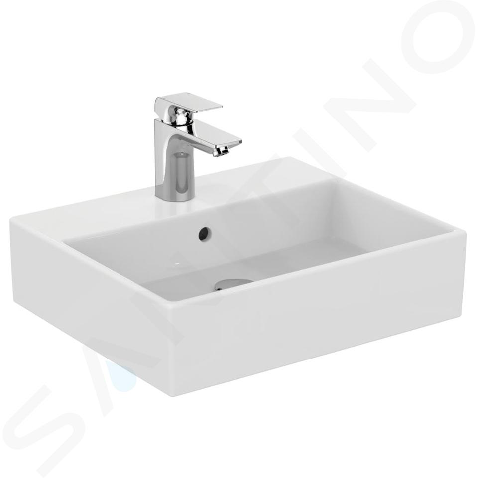 Ideal Standard Strada - Lavabo 50x42x15 cm, foro singolo per miscelatore, bianco K081601