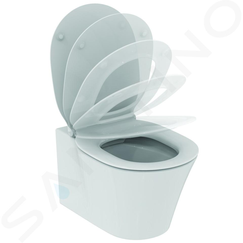 Ideal Standard Connect Air - WC sospeso 360x540x350 mm, Rimless, con Ideal  Plus, bianco E0155MA