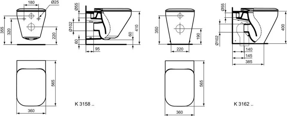 Ideal Standard Tonic II Mitigeur de lavabo avec garniture de vidage à