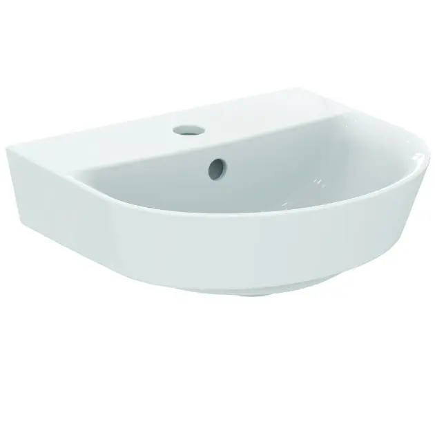 Levně Ideal Standard Connect Air - Umývátko 40x35 cm, s přepadem, otvor pro baterii, bílá E070101