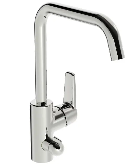 Hansa Polo - Grifo de fregadero con válvula cerrable, cromo 51602293