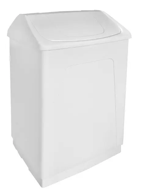 Aqualine Accesorios - Contenedor de basura, 55 L, blanco 14027