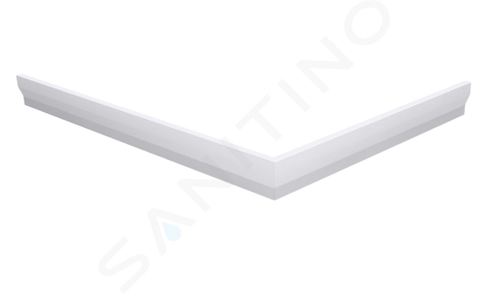 Gelco Sara - Pannello frontale 110 x 75 cm, altezza 10 cm, dx, bianco GP11075P