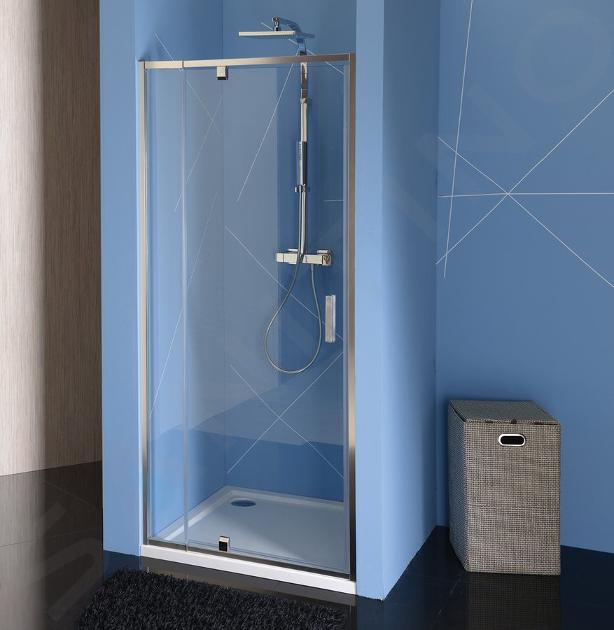 Polysan Easy Line - Porte de douche 760-900 mm, aluminium poli/verre clair EL1615