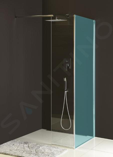 Polysan Modular Shower - Pevný panel MS2, 400 mm, pravý, k instalaci na sprchovou stěnu modulu MS2, čiré sklo MS2B-40R