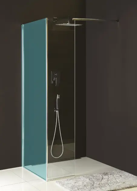 Polysan Modular Shower - Фиксиран панел MS2, 40 см, ляв, за монтаж на душ стена на модул MS2, прозрачно стъкло MS2B-40L