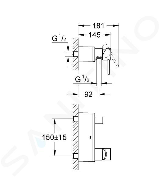 GRIFO DUCHA monomando GROHE ALLURE 32846001