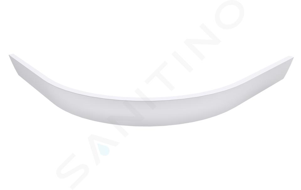 Polysan Rena - Panel para plato de ducha L, 900x800 mm, R550, izquierda, blanco 72892