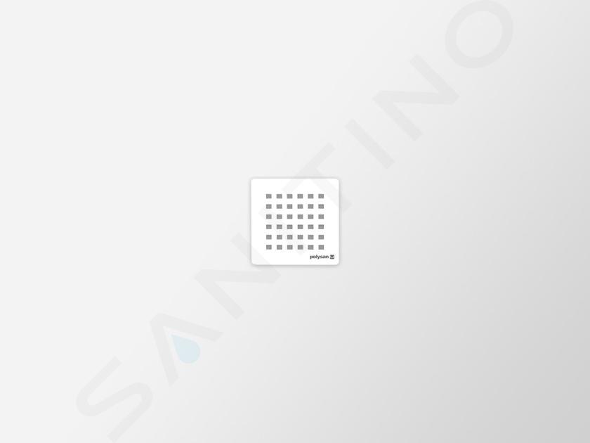 Polysan Flexia - Piatto doccia 120x90 cm con opzione di modifica delle dimensioni, bianco 72895