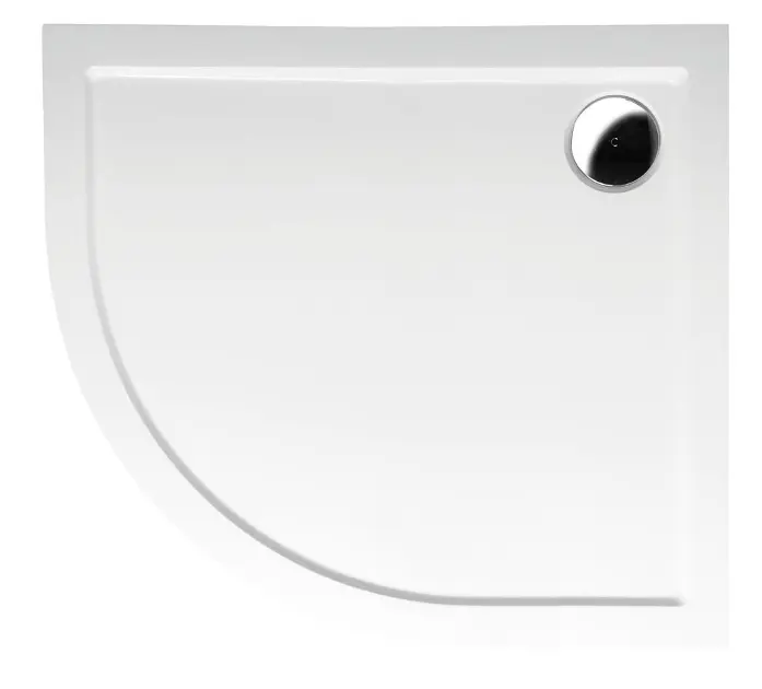 Polysan Duschtassen - Duschwanne RENA L, 90x80 cm, R550, rechts, weiß 72891