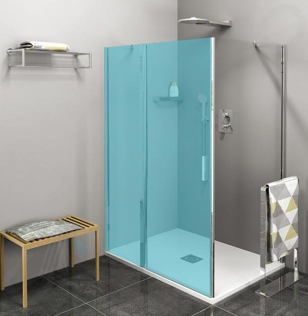 Polysan Zoom Line - Paroi de douche 800 mm, aluminium/verre clair ZL3280