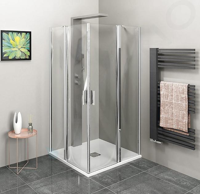 Polysan Zoom Line - Cabine de douche 900 x 900 mm, aluminium/verre clair ZL5415