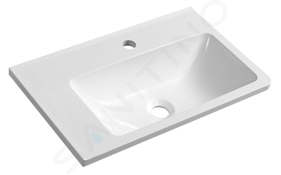 Sapho Arana - Lavabo 56x11x35 cm, izquierdo, blanco AN055