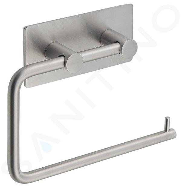 Sapho Accessori - Portarotolo adesivo, acciaio inox spazzolato 33207