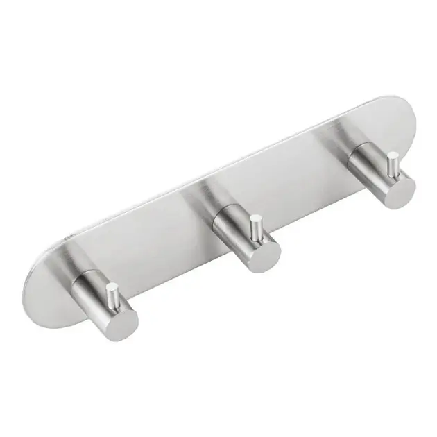 Sapho Doplňky - Samolepící trojháček, kulatý, broušená nerez 32203