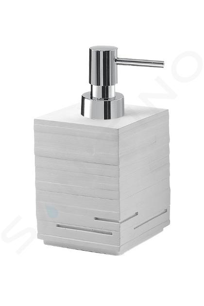 Sapho Gedy Quadrotto - Dispenser sapone da appoggio, bianco QU8102