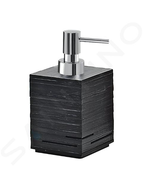 Sapho Gedy Quadrotto - Dispenser sapone da appoggio, nero QU8114