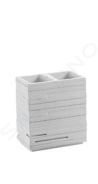 Sapho Gedy Quadrotto - Portacepillos de dientes, blanco QU9802