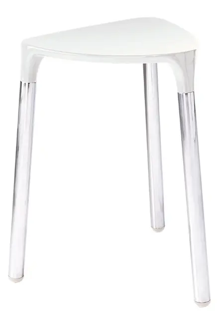 Sapho Gedy Yannis - Bathroom stool 37x44x32 cm, white 217202