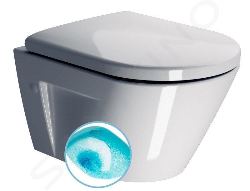 Sapho GSI Norm - Závesné WC, splachovanie SwirlFlush, ExtraGlaze, biela 861611