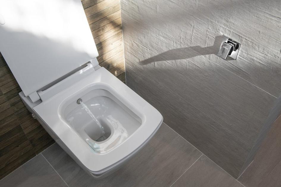 Sapho Isvea Purity - WC suspendu avec douchette de bidet, blanc