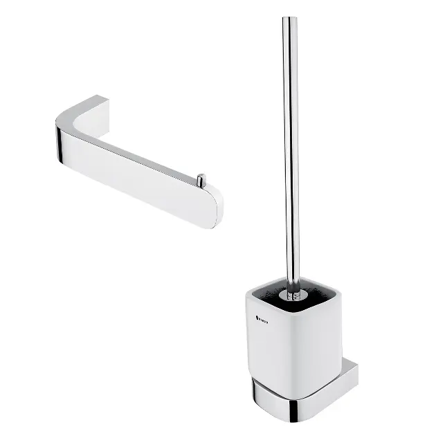 Nimco Nikau - Set accessoires voor toilet, chroom NK set-94KN-26