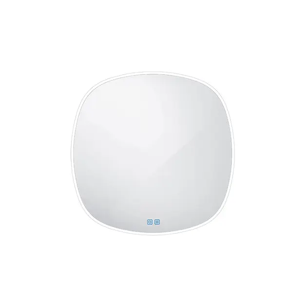 Levně Nimco Zrcadla - Zrcadlo s LED osvětlením, 70x70 cm, dotykový senzor, hliník ZP 27001RVX