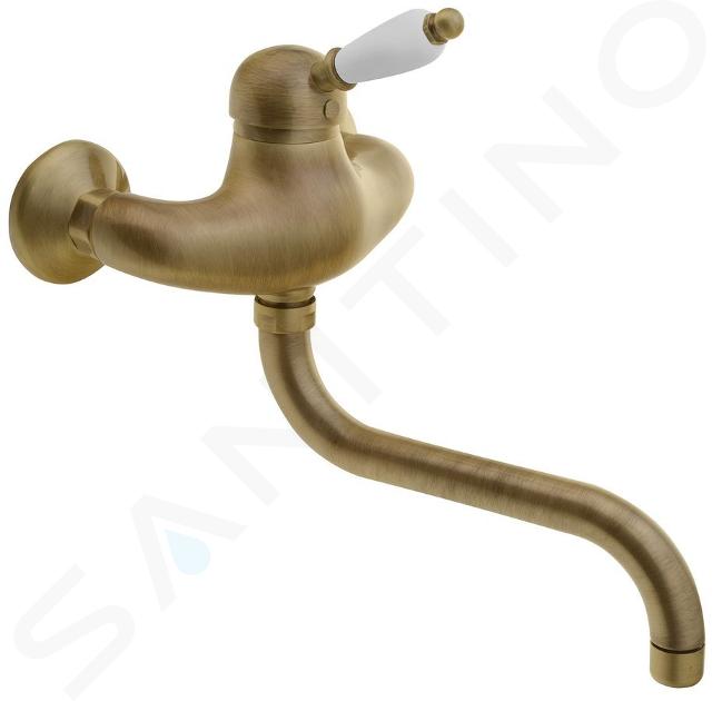 Sapho Kirké - Mitigeur de lavabo White, bronze KI15BB