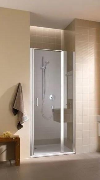 Kermi CADA XS - Puerta de ducha 1GR, 100x200 cm, derecha, plata brillante/cristal transparente CK1GR10020VPK