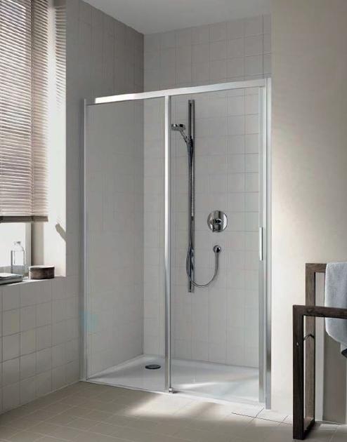 Kermi CADA XS - Porte de douche D2L, 110x200 cm, gauche, argent brillant/verre transparent CKD2L11020VPK