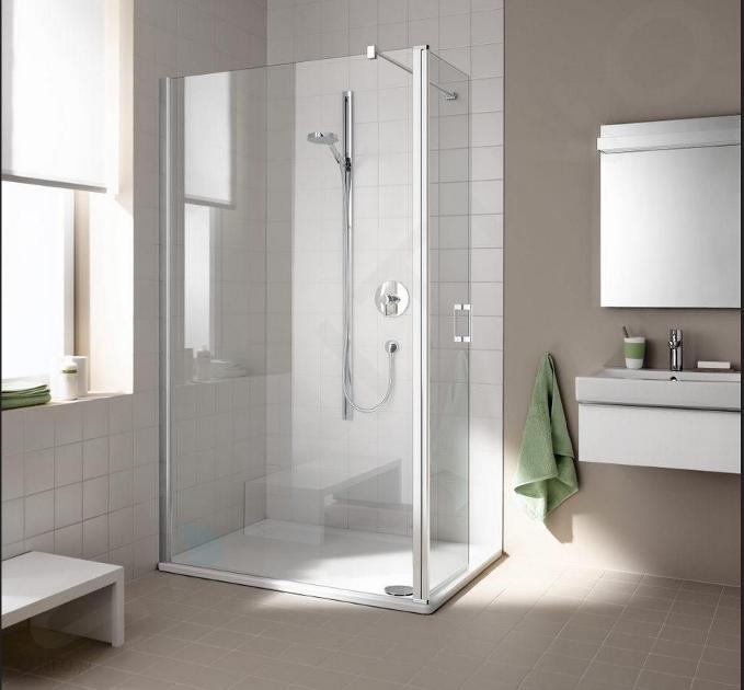 Kermi CADA XS - Paroi de douche TFL, 120x200 cm, gauche, argent brillant/verre transparent CKTFL12020VPK