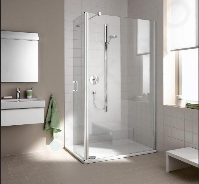 Kermi CADA XS - Paroi de douche TFR, 100x200 cm, droite, argent brillant/verre transparent CKTFR10020VPK