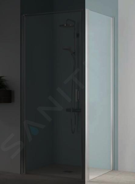 Kermi CADA XS - Paroi de douche TWD, 85x200 cm, argent brillant/verre transparent CKTWD08520VPK