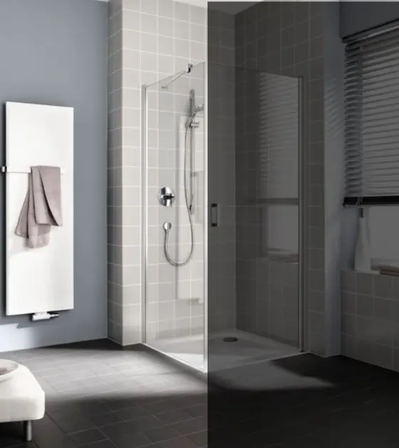 Kermi CADA XS - Paroi de douche TWL, 75x200 cm, gauche, argent brillant/verre transparent CKTWL07520VPK