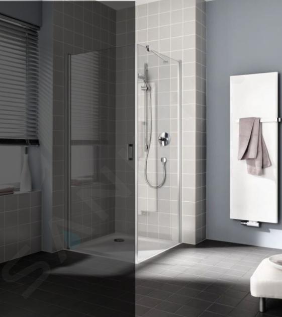 Kermi CADA XS - Paroi de douche TWR, 75x200 cm, droite, argent brillant/verre transparent CKTWR07520VPK