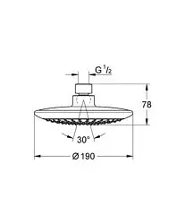 Grohe Rainshower New - Tanierová horná sprcha Solo, chróm 27372000 ...
