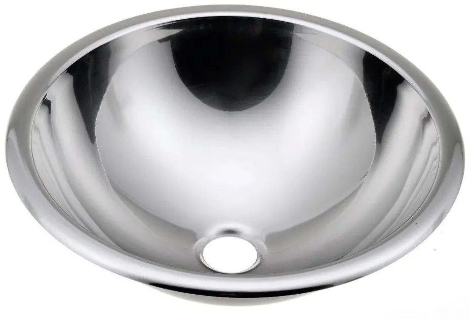 Sapho - Umyvadlová mísa, průměr 41 cm, bez přepadu, nerez 13030.B