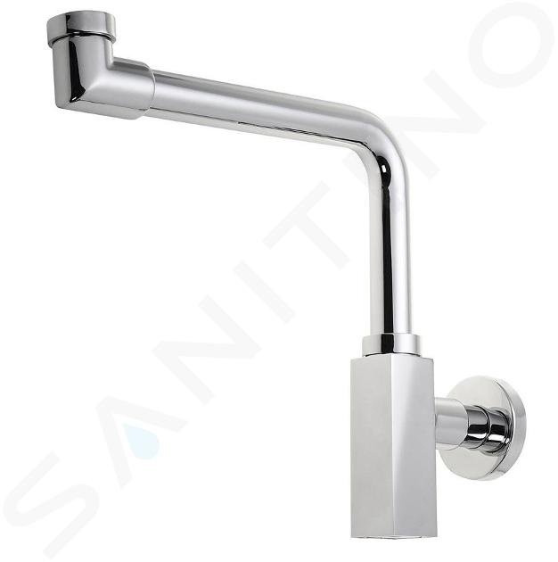 Sapho Omp Tea Quasar - Sifón para lavabo que ahorra espacio 1 1/4, cromo 811.215.5.K