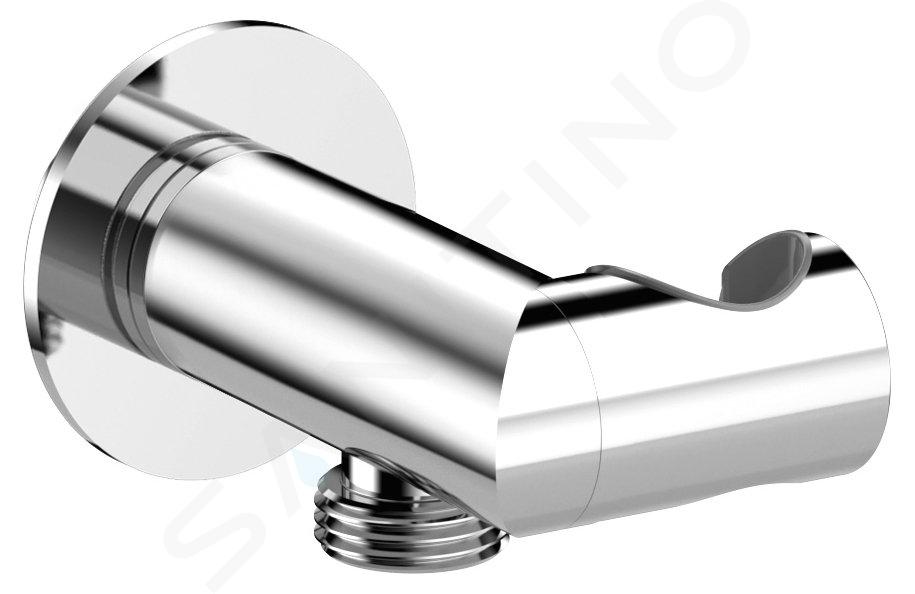 Sapho Brausen - Brausehalter mit Auslauf, schwenkbar, Chrom SG201