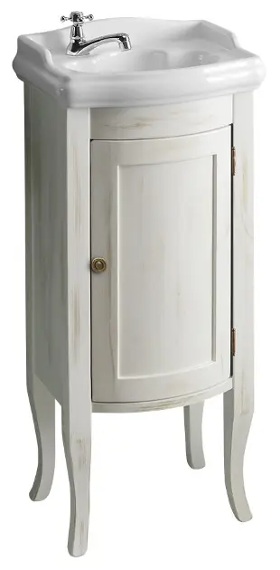 Sapho Retro - Håndvaskskab 37x85x29 cm, antik hvid 1641