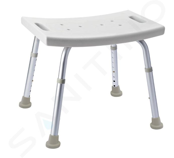 Sapho Accessori Ridder - Sedia regolabile in altezza, bianca A00601101