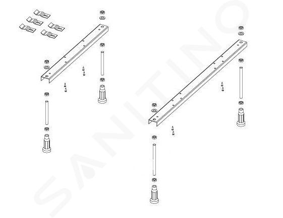 RIHO Accesorii - Picioare pentru cadă 207097