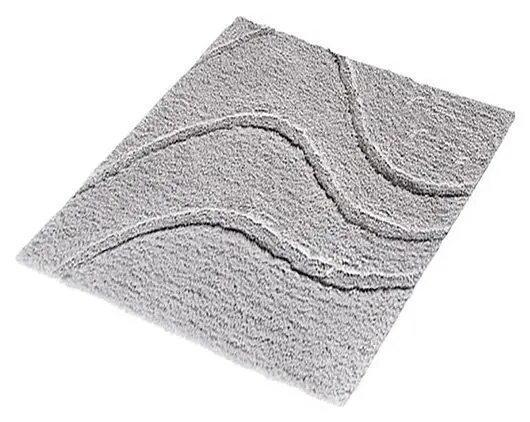 Sapho Ridder La Ola - Bathroom mat, 550x500 mm, non-slip, grey 729807