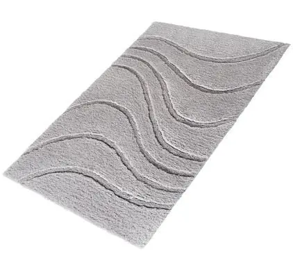 Sapho Ridder La Ola - Bathroom mat, 600x900 mm, non-slip, grey 729307