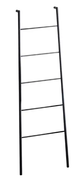 Sapho Sega - Držač za ručnike 55 x 170 x 7 cm, mat crna SE104