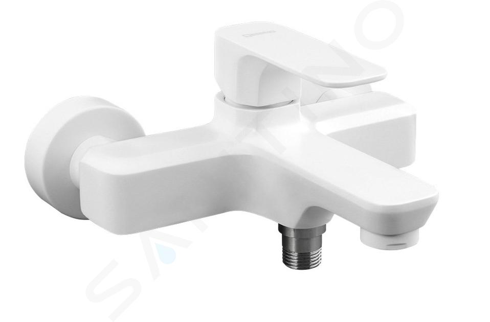 Sapho Spy - Miscelatore per vasca da bagno, bianco opaco PY10/14