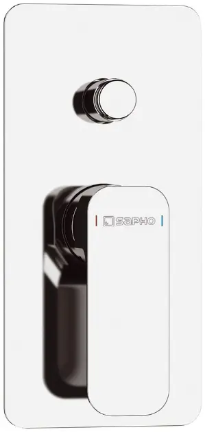 Sapho Spy - Душ-смесител за вграждане с корпус, 2 изхода, хром PY42