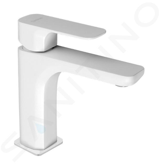 Sapho Spy - Miscelatore verticale da lavabo senza sistema di scarico, bianco opaco PY02/14